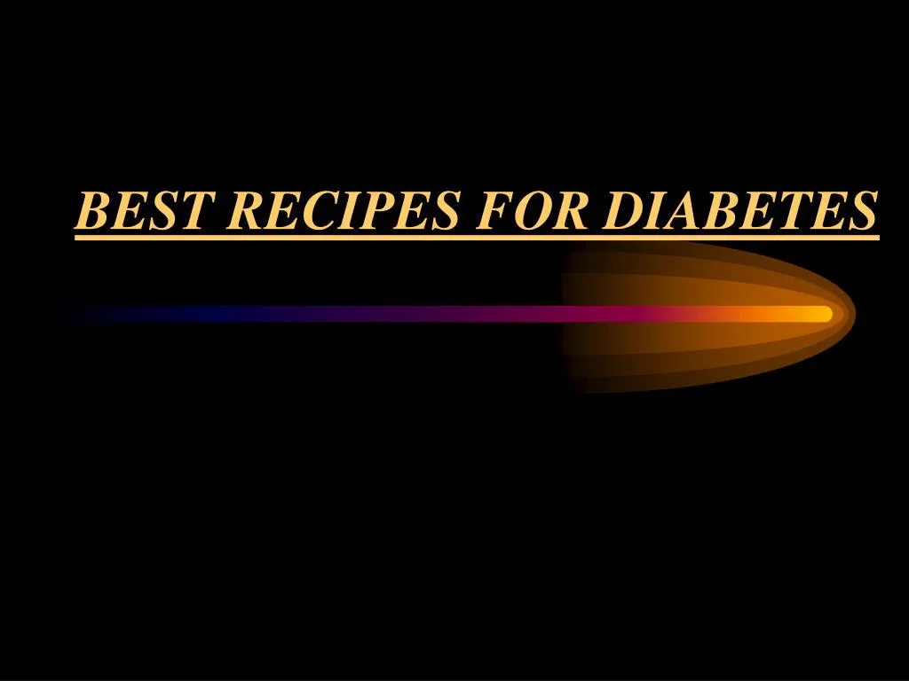best recipes for diabetes