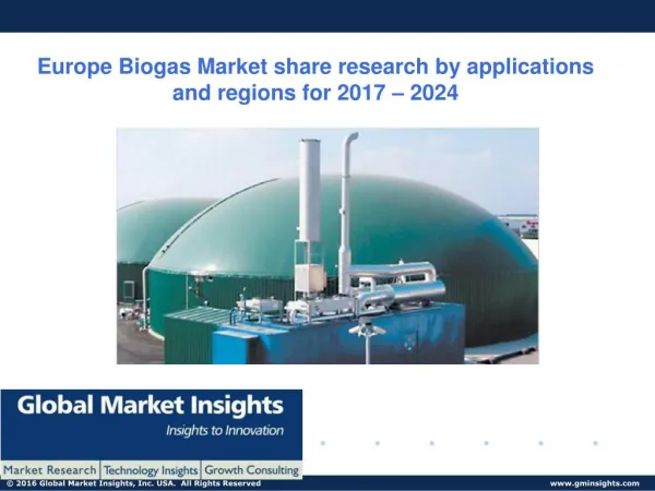 Europe Biogas Market statistics and research analysis released in latest report