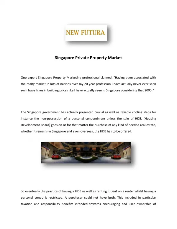 Condominium For Sale Singapore | Freehold Property | NEW FUTURA