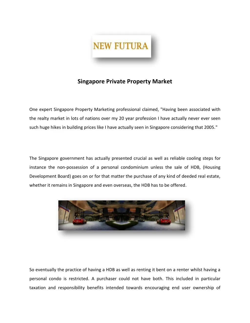 singapore private property market