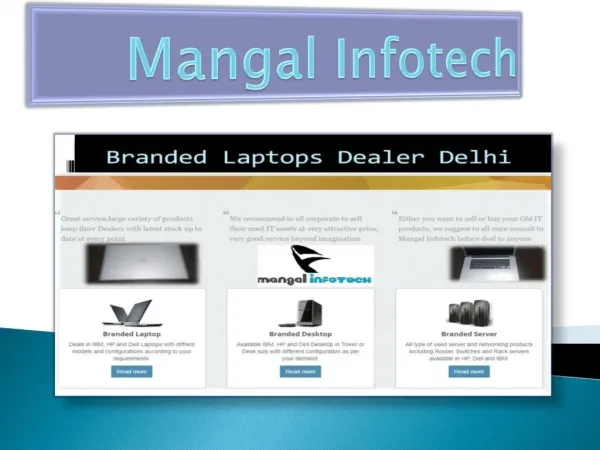 Second Hand Computers Suppliers-Mangal Infotech