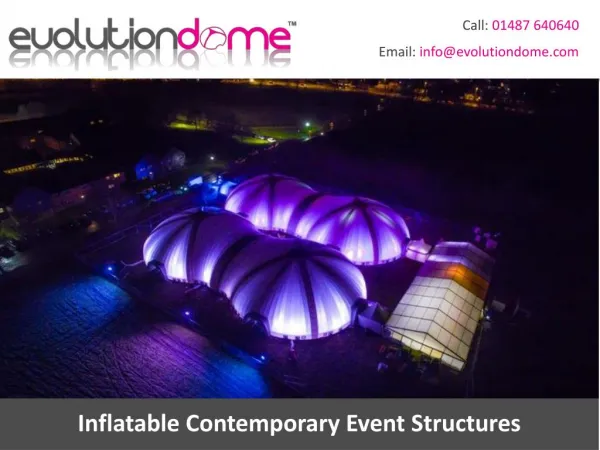 Inflatable Contemporary Event Structures