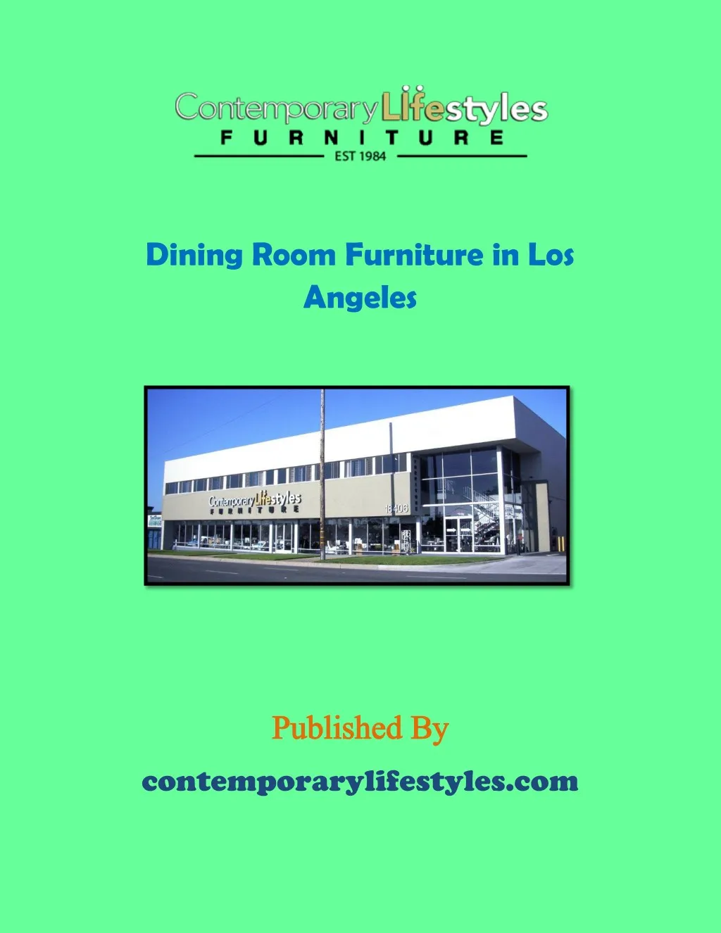 dining room furniture in los angeles