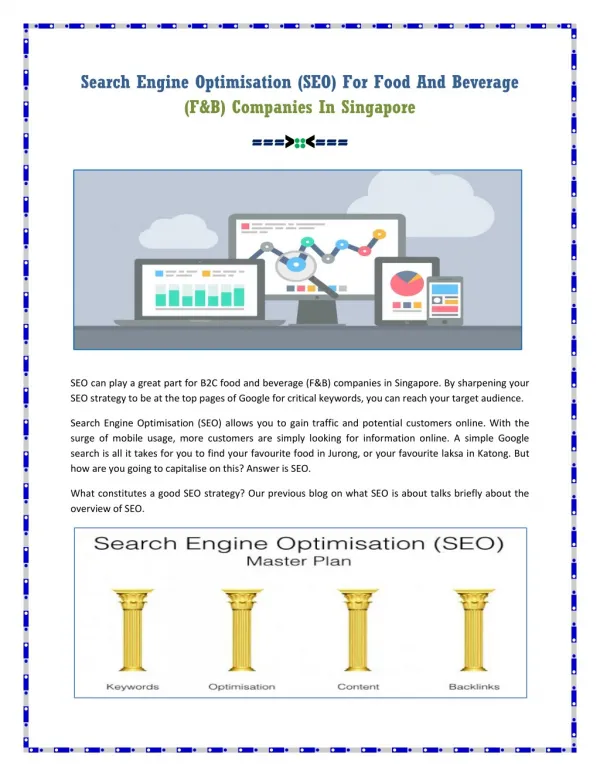 Search Engine Optimisation Companies In Singapore