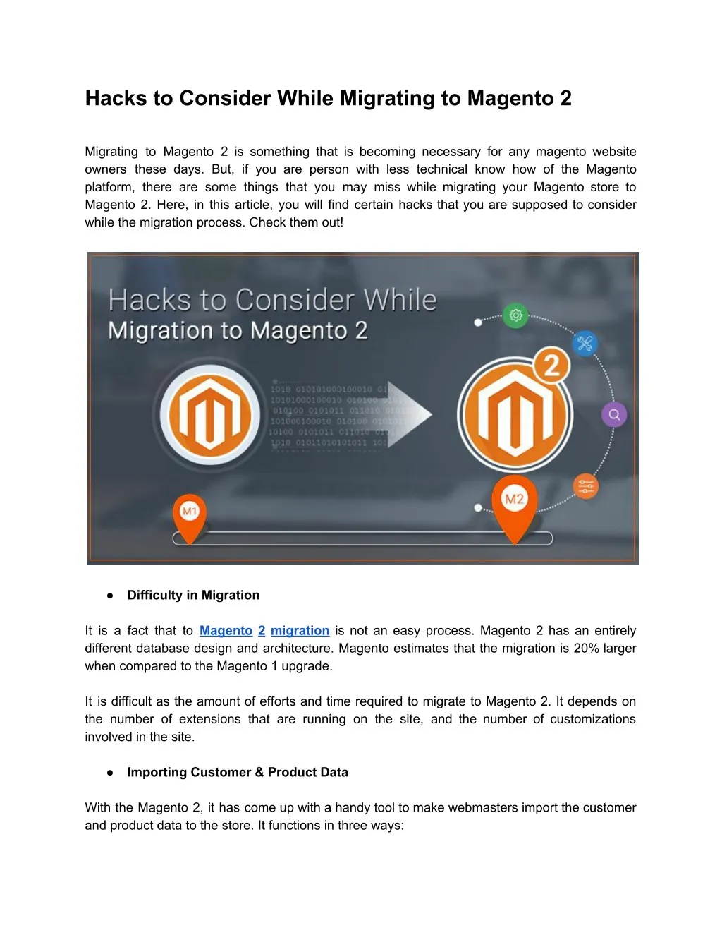 hacks to consider while migrating to magento
