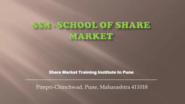SSM School of share market