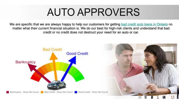 no credit auto loans Ontario