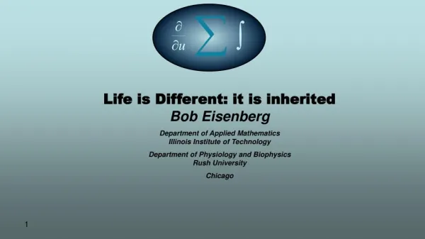 Life is Different: it is inherited