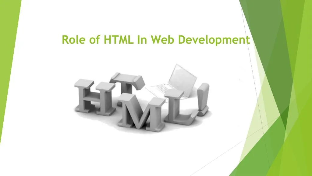 role of html in web development