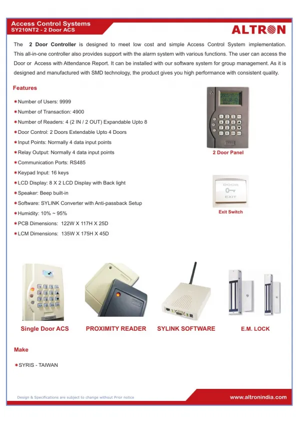 Access Control System India