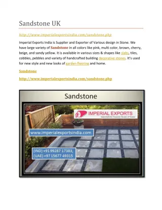 Sandstone UK - slide 1