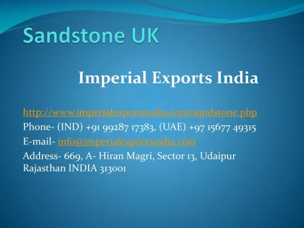 Sandstone UK