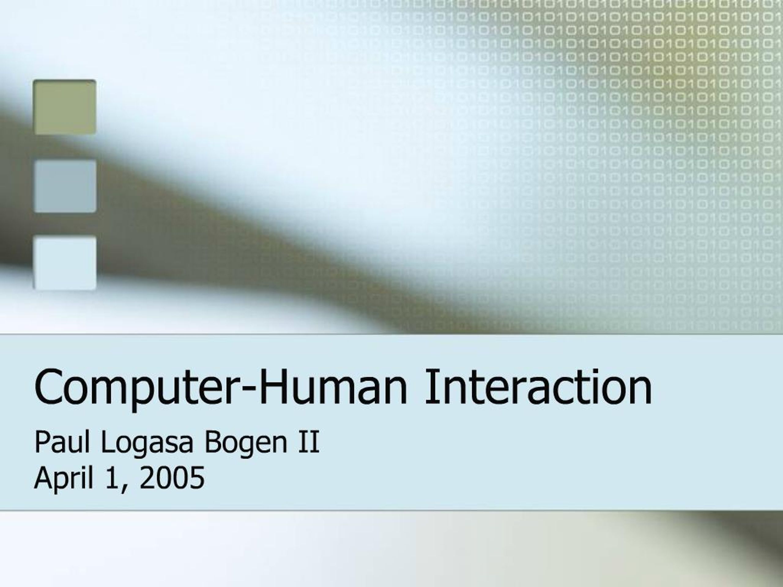 PPT - Computer-Human Interaction PowerPoint Presentation, free download ...