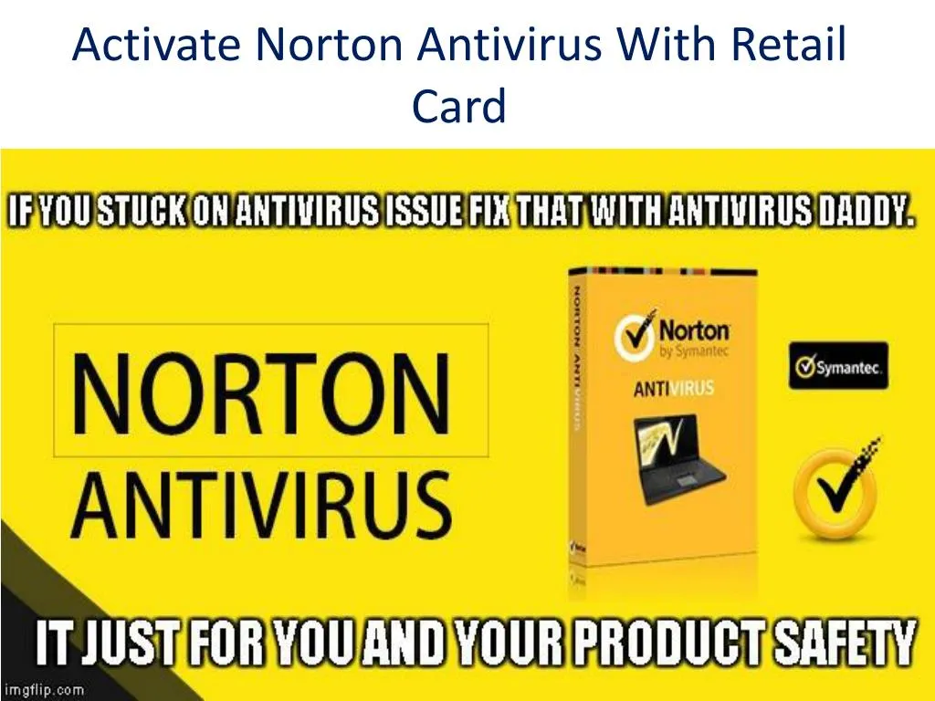 activate norton antivirus with retail card