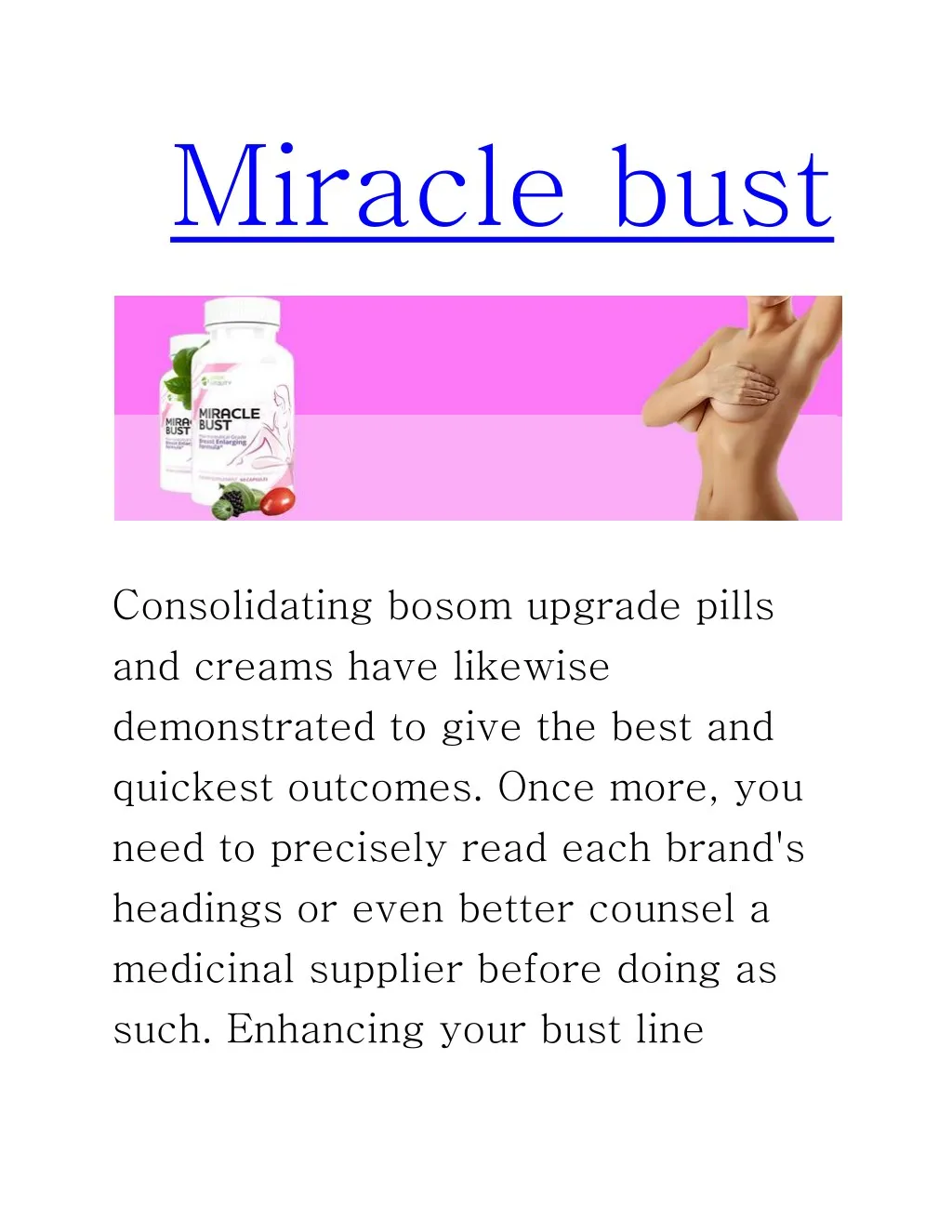 miracle bust