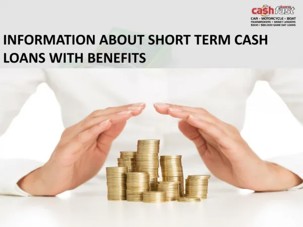 Benefits of Taking a Short Term Loan