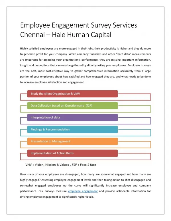 Best Employee Engagement Survey Services Chennai