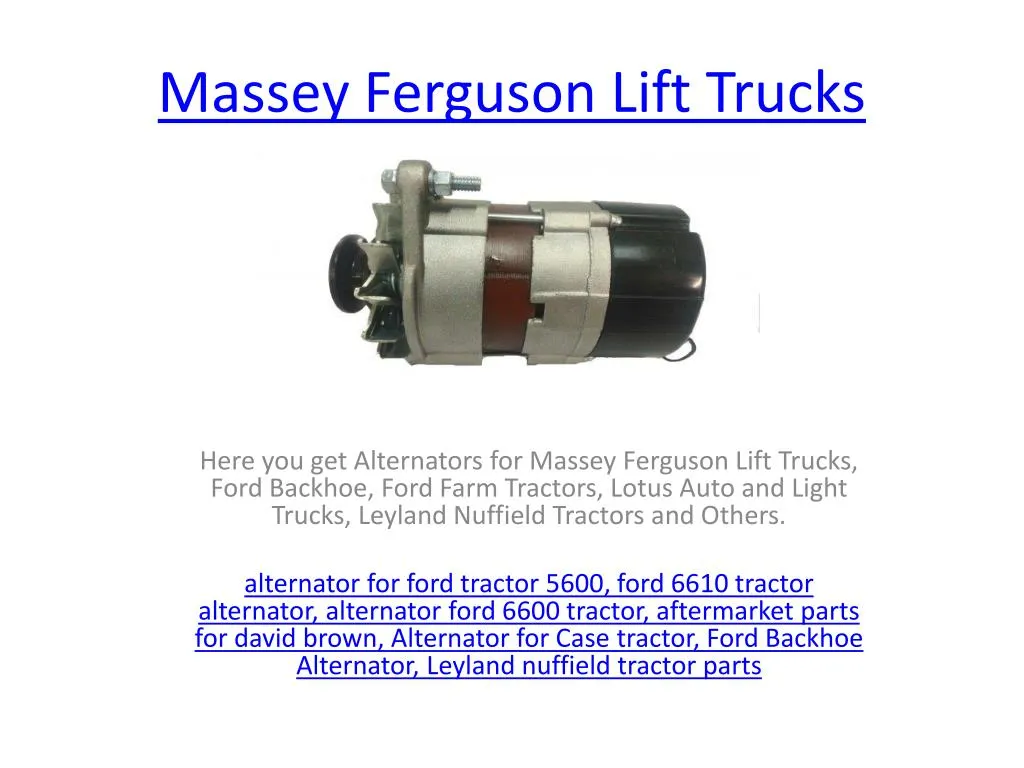 massey ferguson lift trucks
