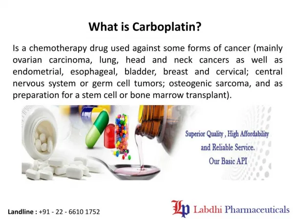 Benefits of Carboplatin Injections