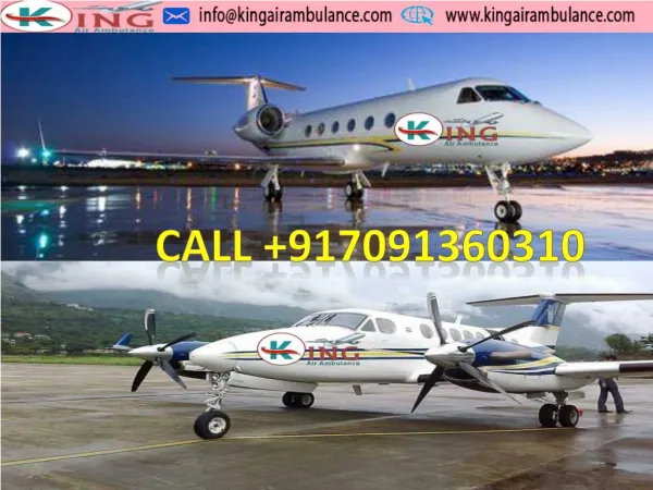 Avail King Air Ambulance Services in Ranchi and Bokaro at Low Cost