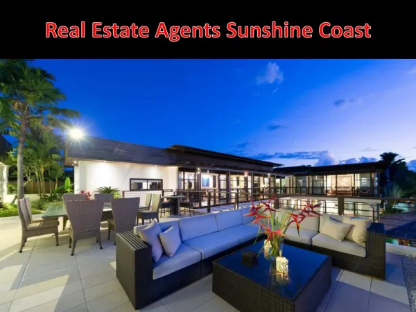 Real Estate Agents Sunshine Coast