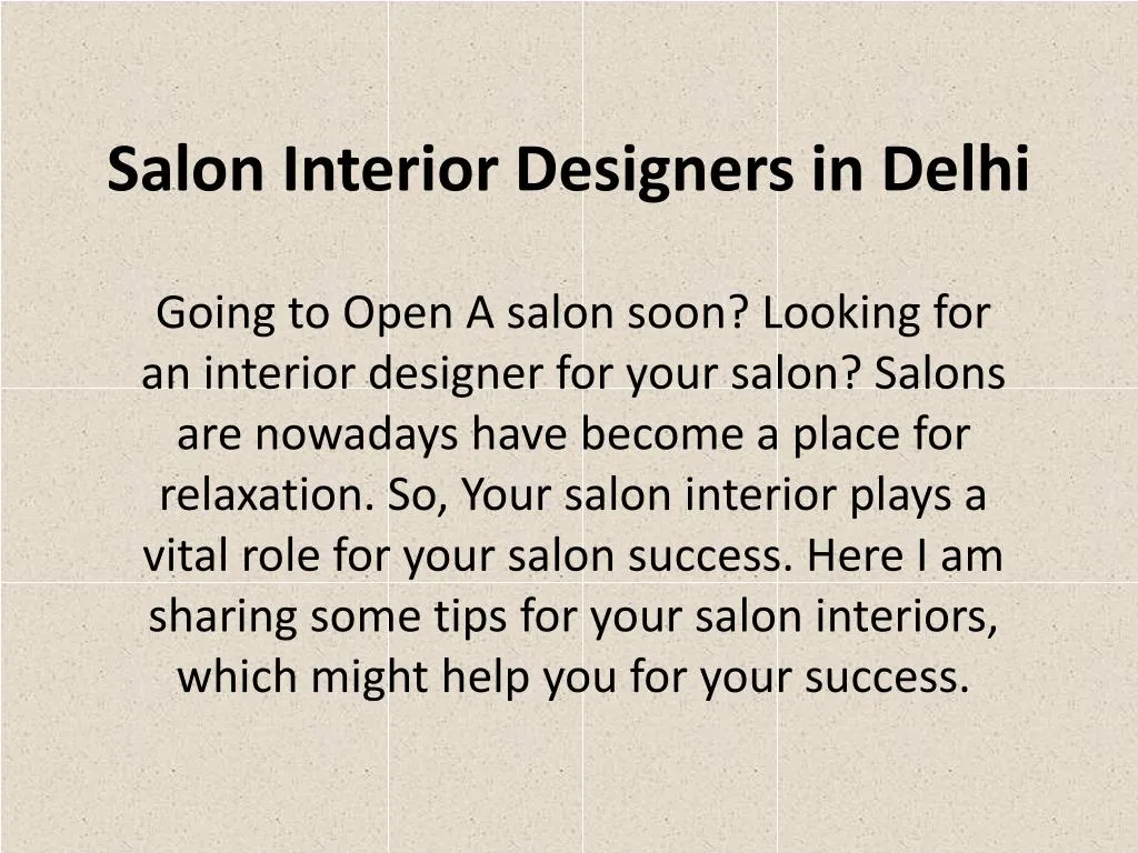 salon interior designers in delhi