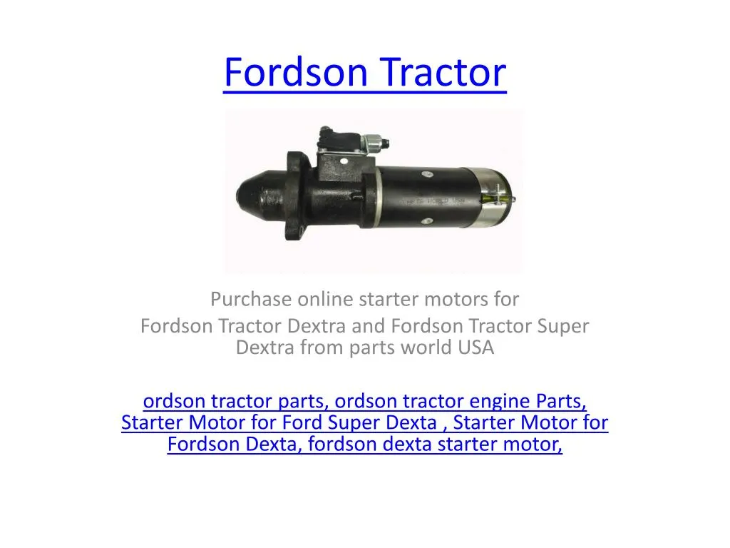 fordson tractor