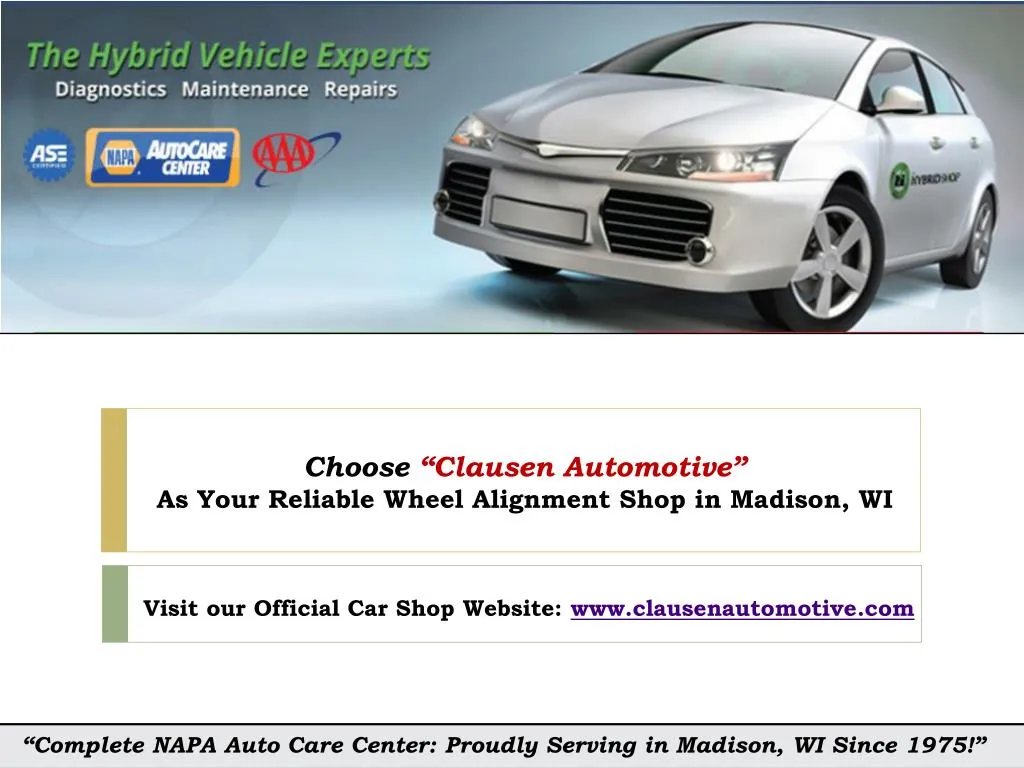 choose clausen automotive as your reliable wheel alignment shop in madison wi
