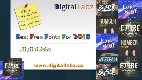 Web Design Kitchener - Latest Free Font Style for 2018