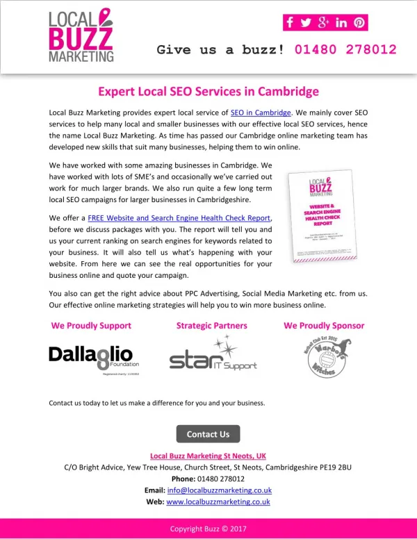 Expert Local SEO Services in Cambridge