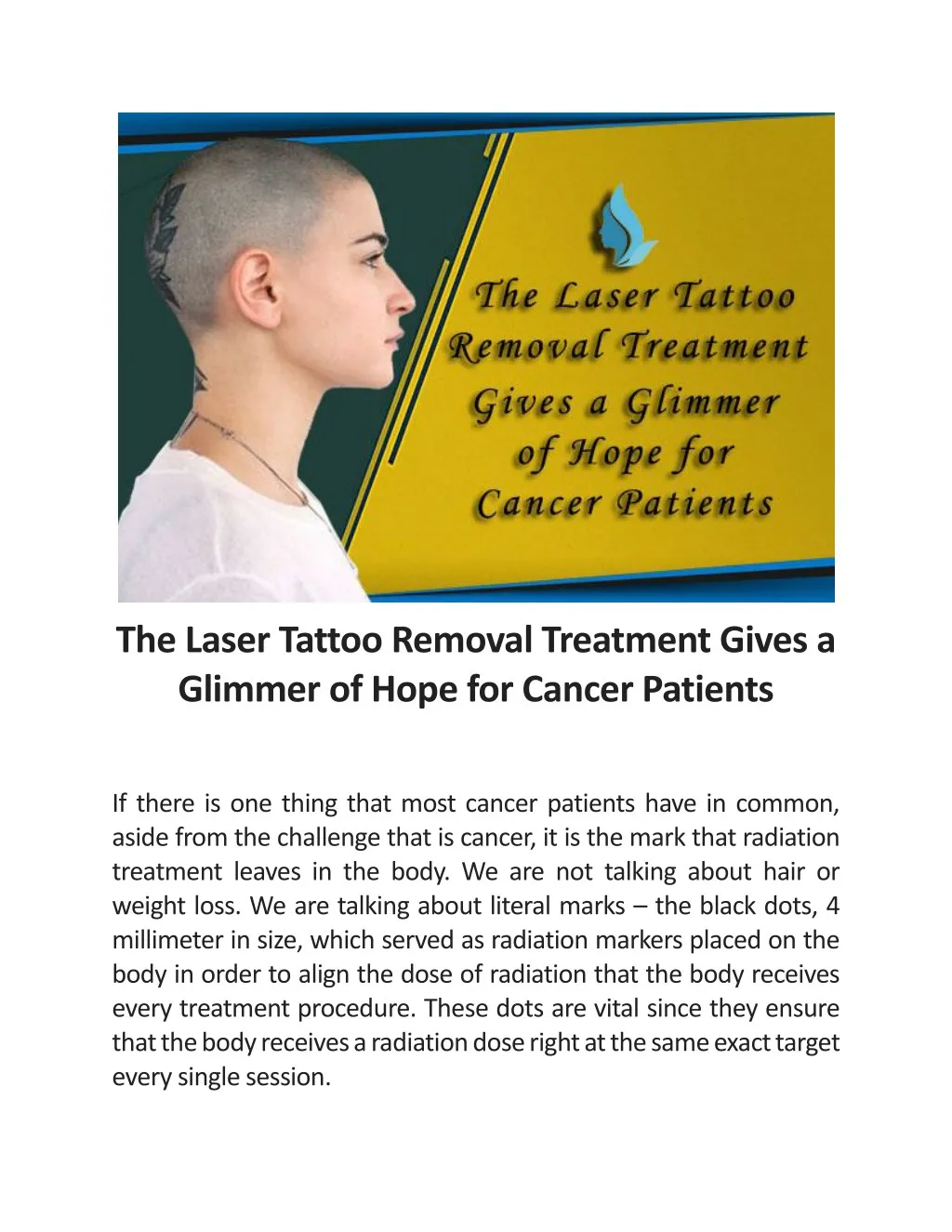 the laser tattoo removal treatment gives