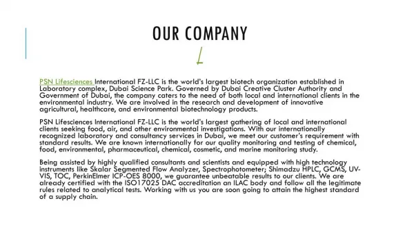 our company