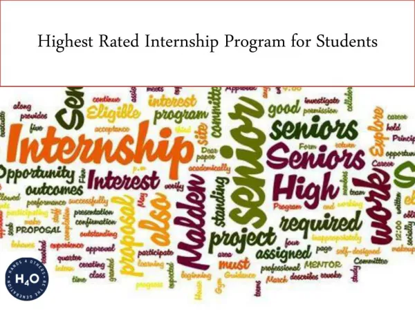 Highest Rated Internship Program for Students