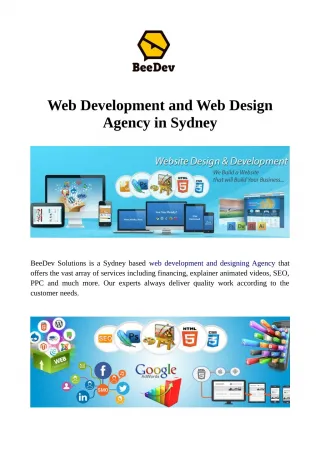 Web Development and Web Design Agency in Sydney - slide 1