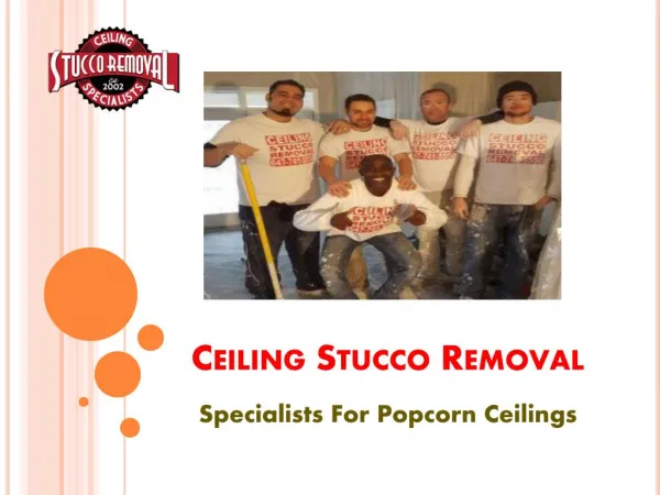 Specialists For Popcorn Ceilings In GTA
