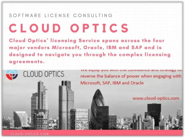 Microsoft Licensing Support - Cloud Optics