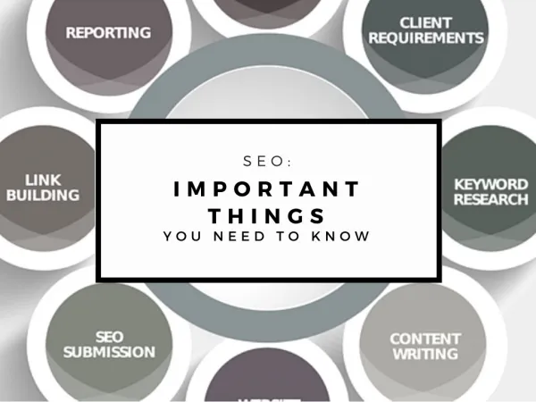 SEO: Important Things You Need To Know