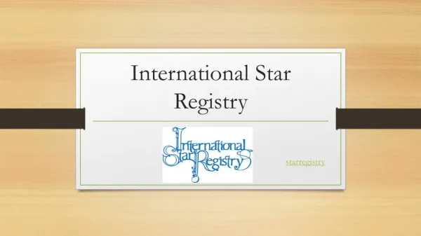 Buy a Star | starregistry.com
