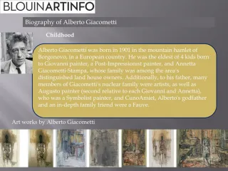 Biography of Alberto Giacometti
