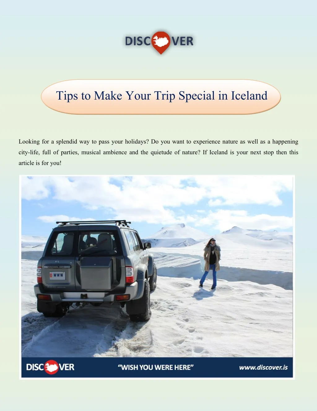 tips to make your trip special in iceland