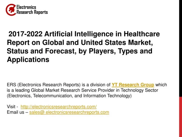 2017-2022 Artificial Intelligence in Healthcare Report