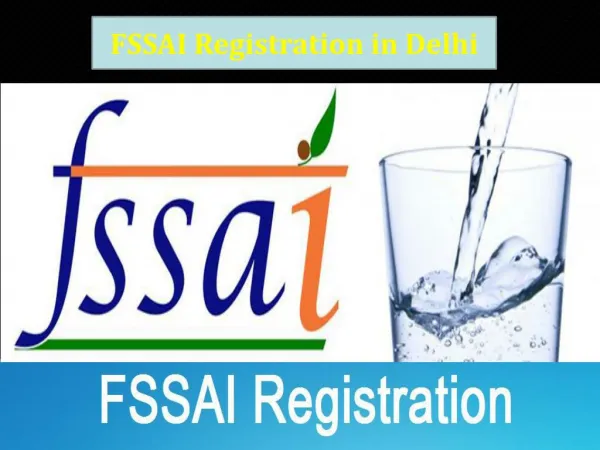FSSAI Registration in Delhi @ Tax home