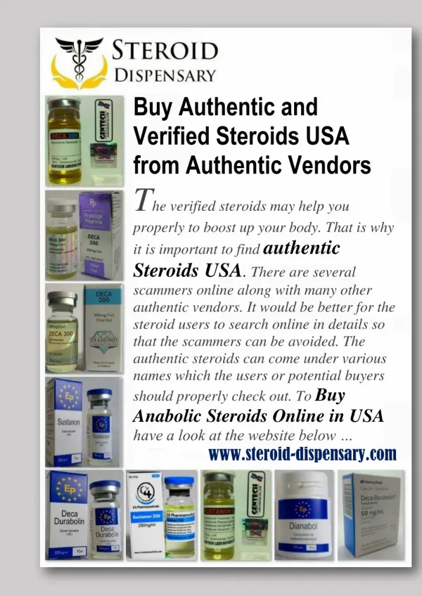 Buy Authentic and Verified Steroids USA from Authentic Vendors