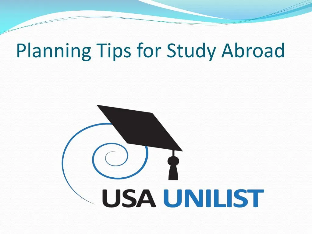 planning tips for study abroad