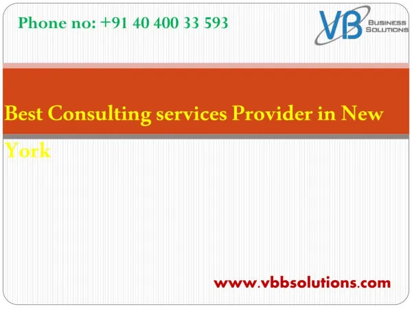 Best Consulting services Provider in New York