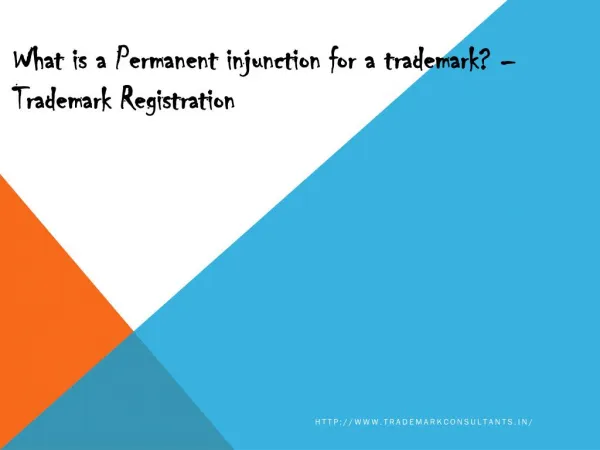 What is a Permanent injunction of a trademark? â€“ Trademark Registration