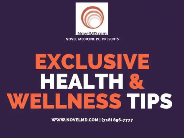 Exclusive Health And Wellness Tips