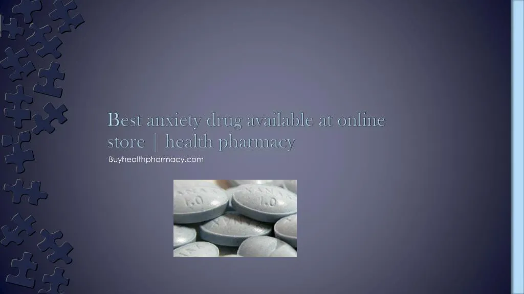 best anxiety drug available at online store health pharmacy