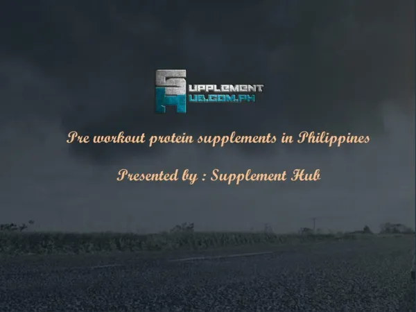 Pre workout protein supplements in Philippines