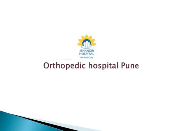 Orthopedic Hospital In Pune